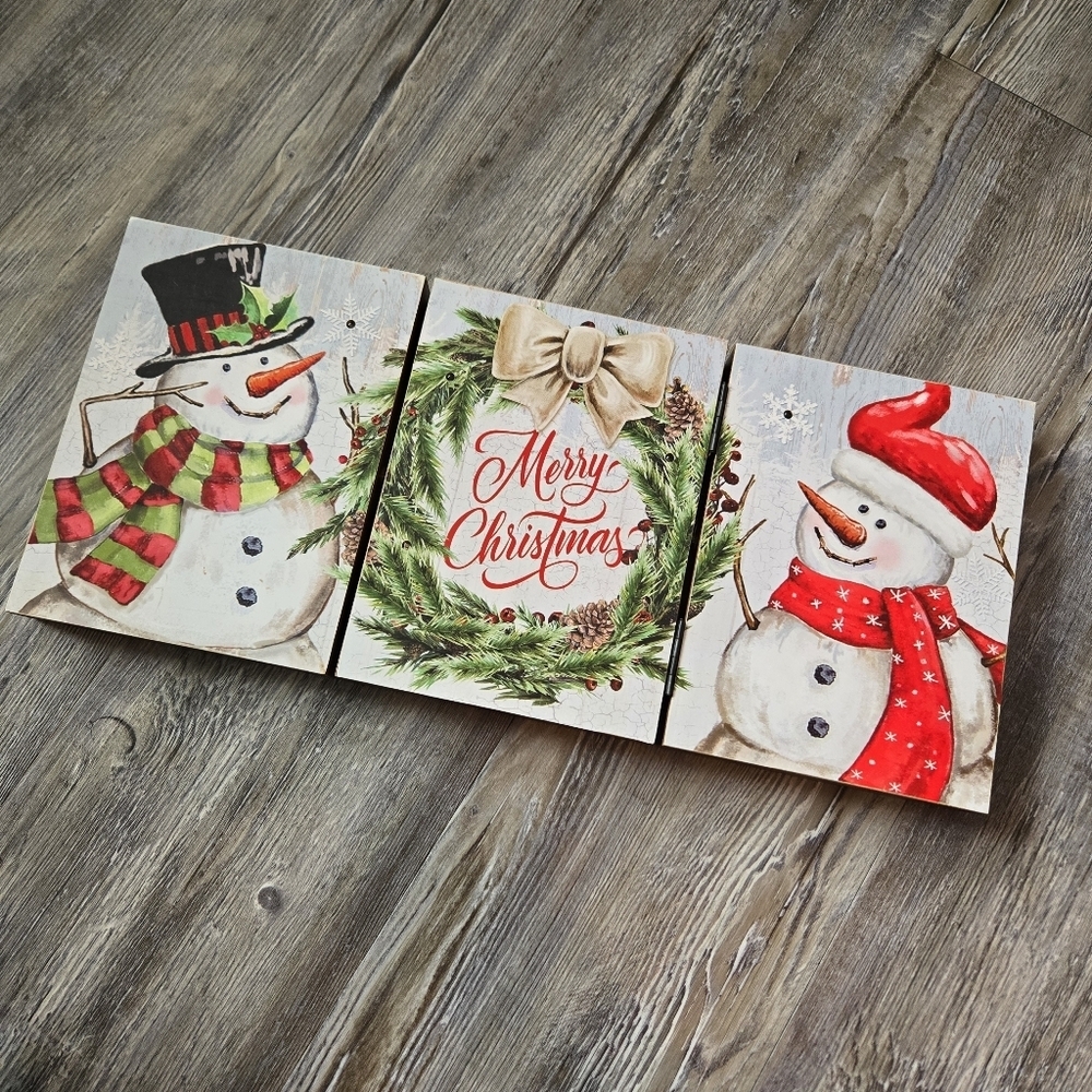 Festive Snowman Holiday Decor Lights Up